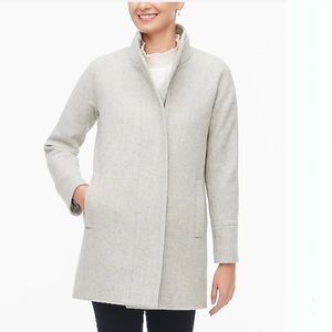😍 NEW J. Crew City Winter Wool Jacket Coat Grey Size 4